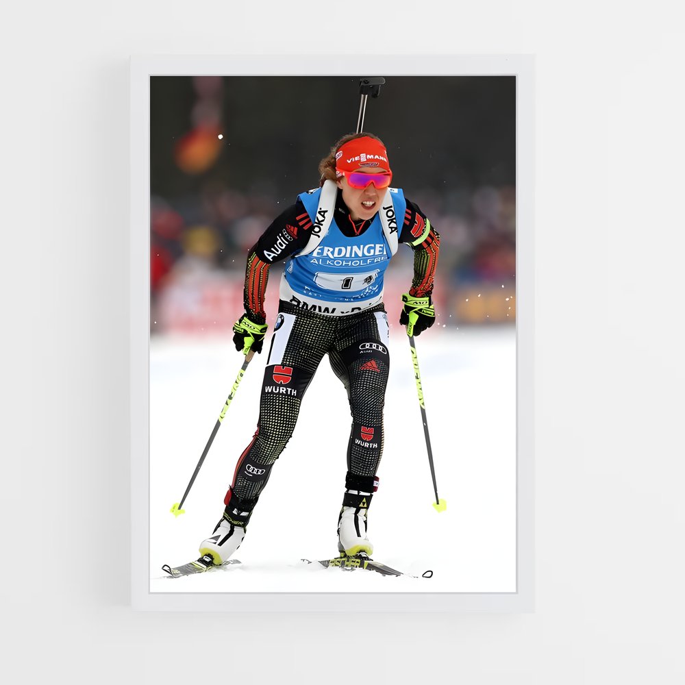 Poster Ski de Compétition – affiche Biathlon (vue 3)